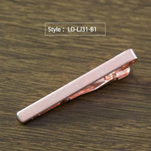 Load image into Gallery viewer, New Simple Fashion Style Tie Clip for Men Metal Silver Gold Tone Simple Bar Clasp Practical Necktie Clasp Tie Pin for Mens Gift
