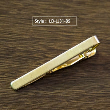 Load image into Gallery viewer, New Simple Fashion Style Tie Clip for Men Metal Silver Gold Tone Simple Bar Clasp Practical Necktie Clasp Tie Pin for Mens Gift
