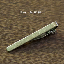 Load image into Gallery viewer, New Simple Fashion Style Tie Clip for Men Metal Silver Gold Tone Simple Bar Clasp Practical Necktie Clasp Tie Pin for Mens Gift
